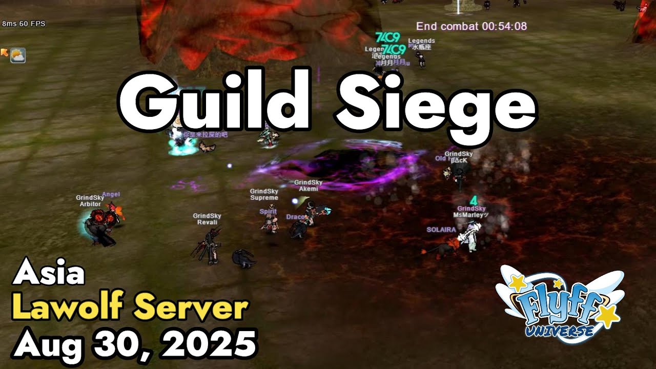 Guild Siege (Lawolf Server) August 30, 2025 | Flyff Universe