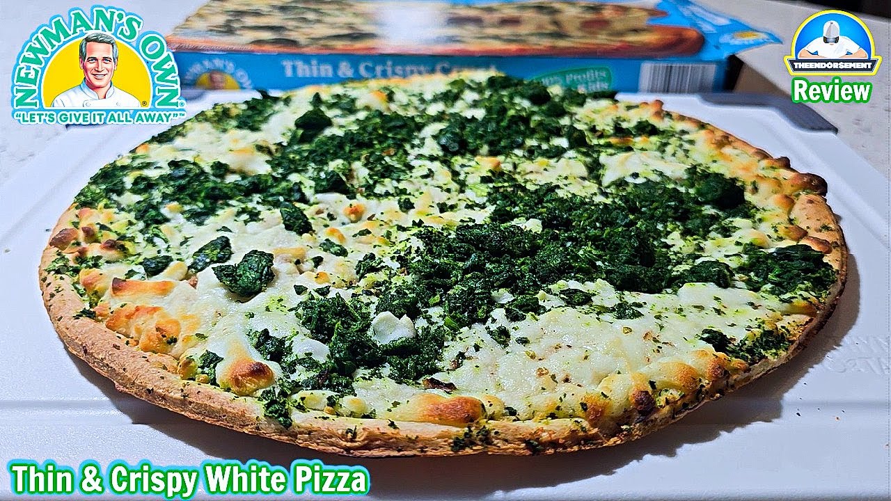 Обзор тонкой и хрустящей белой пиццы Newman's Own®! 🍕 | Это лучшая замороженная пицца? | theendor...
