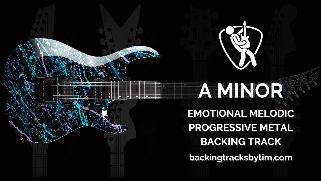 Emotional Melodic Progressive Metal Backing Track in A Minor | 120 BPM