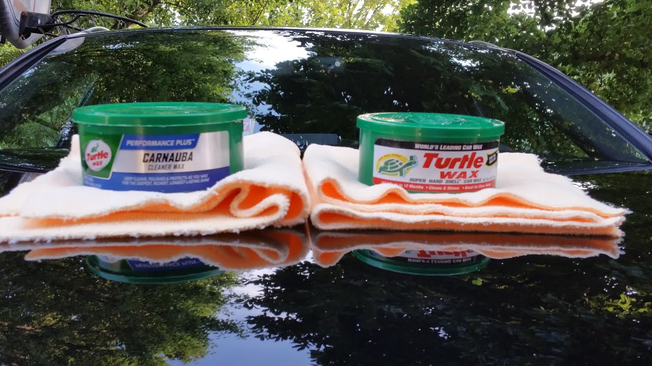 Turtle Wax Carnauba  Wax VsTurtle Wax super Hard Shell Wax(water test)