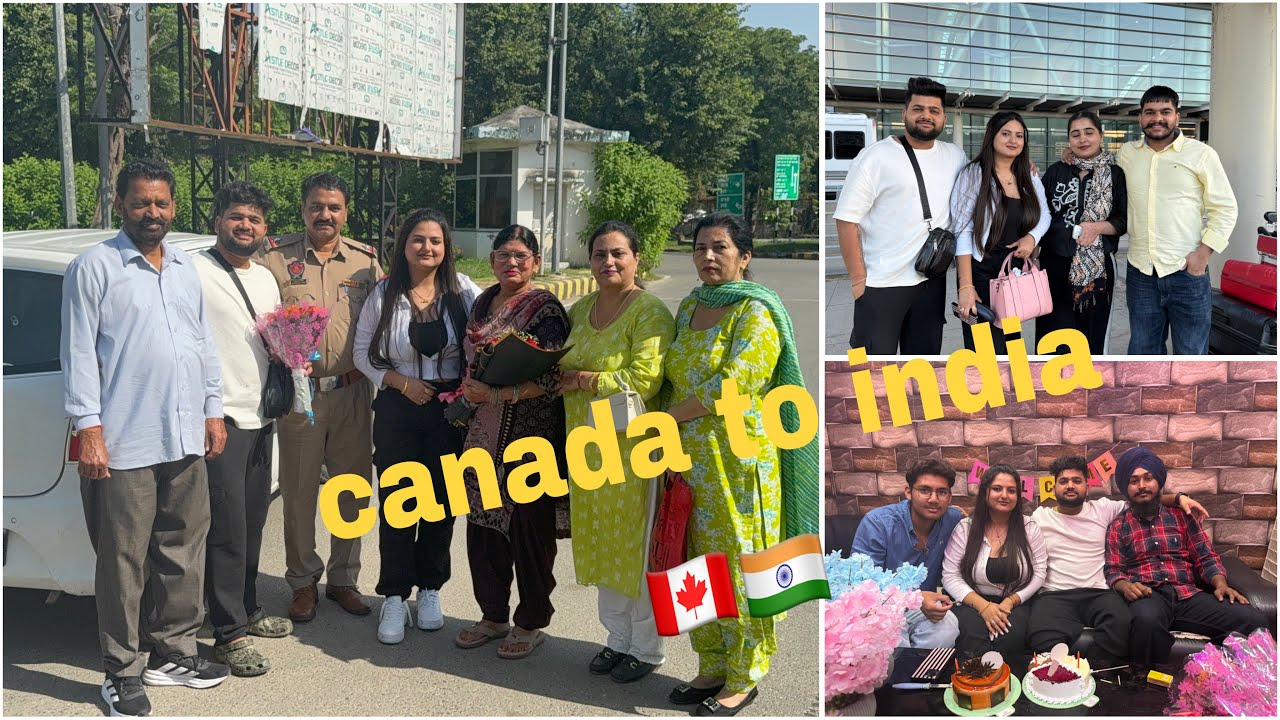 CANADA🇨🇦 to INDIA🇮🇳 after 3 years |airport VLOGS/ emotional 🥹 VLOG/ ￼