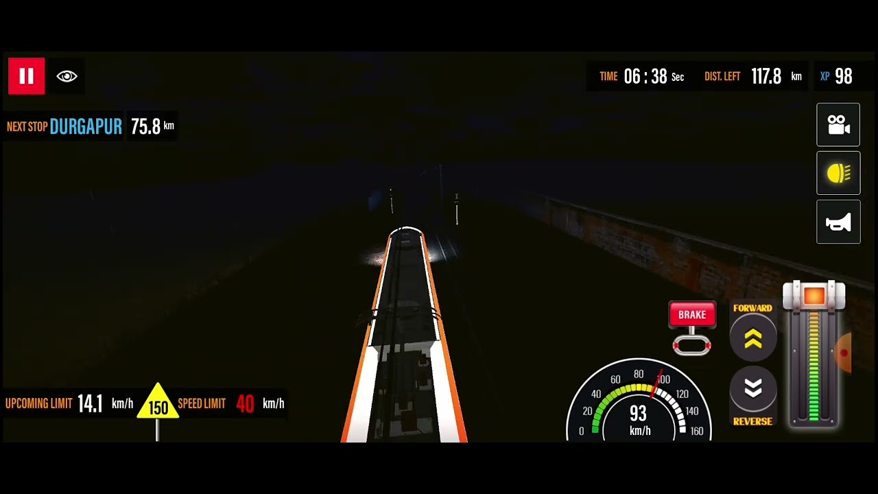 first journey in saffron vande bharat express  gameplay || high graphics train game  like msts