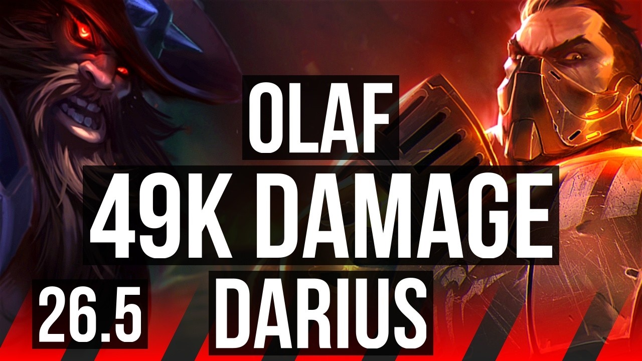 OLAF vs DARIUS (TOP) | 49K damage | EUW Master | 26.5