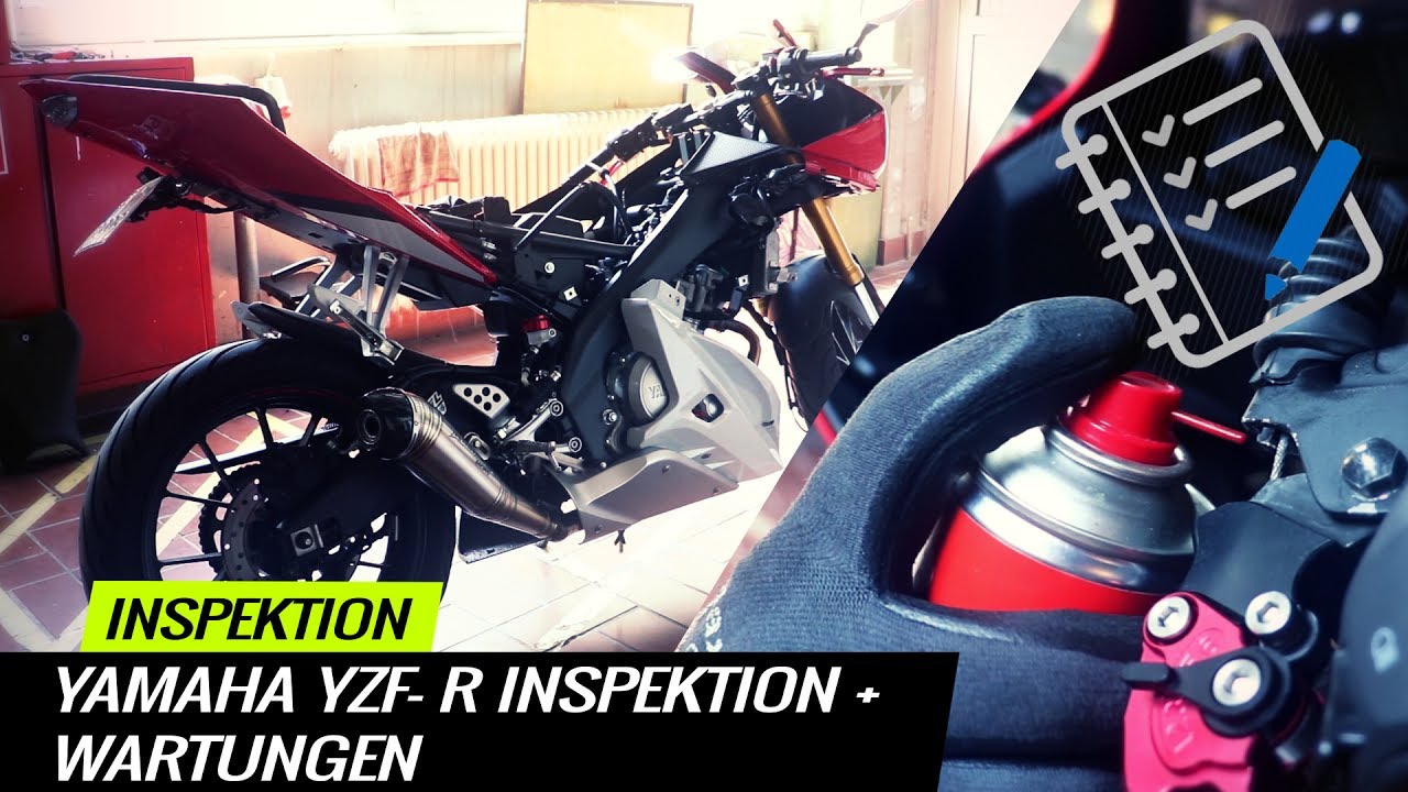 Yamaha YZF-R 125 Inspektion / Service  selber machen | TUTORIAL