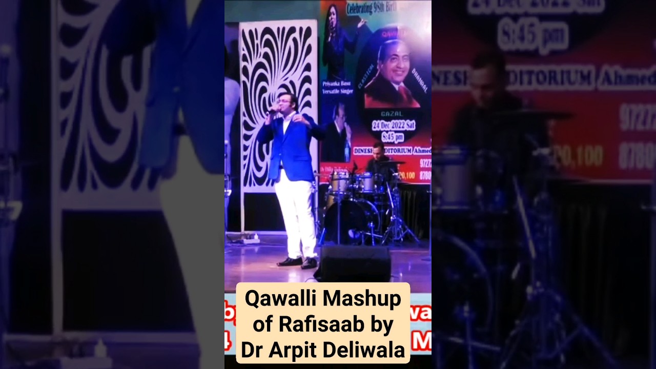 Qawalli Mashup of Mohd Rafi by Golden Voice of Rafisaab - Dr Arpit Deliwala #shorts #qawali #rafi