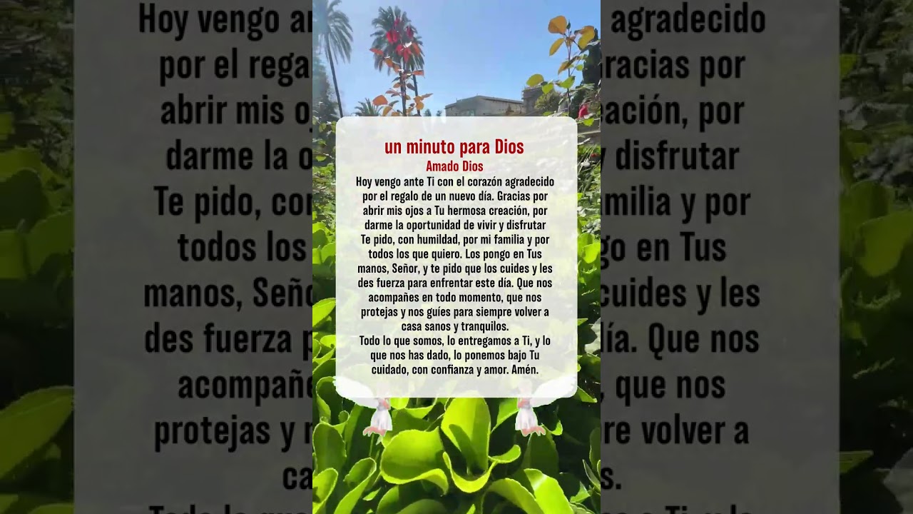 Un Minuto de Gratitud y Fe: Oraci&oacute;n por un Nuevo D&iacute;a #PoderDeLaOraci&oacute;n #DiosConNosotros