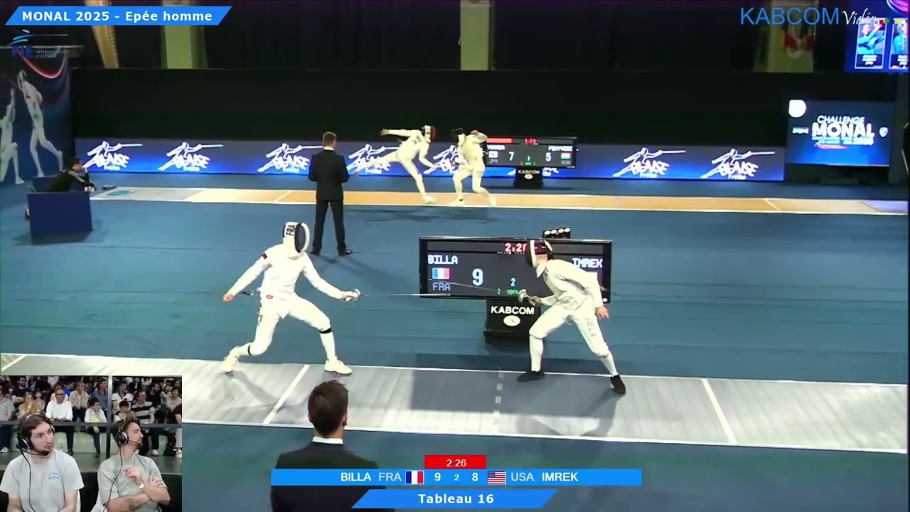 Paris World Cup 2025 SME - L16 - Gaetan Billa FRA v Samuel Imrek USA