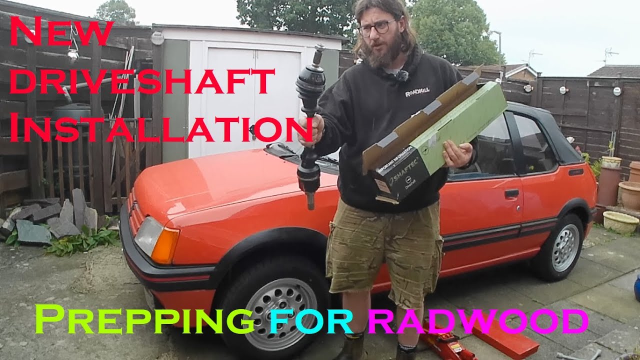 Radwood Prepping-Driveshaft Replacement On Peugeot 205 Cti-Project Update Part 20