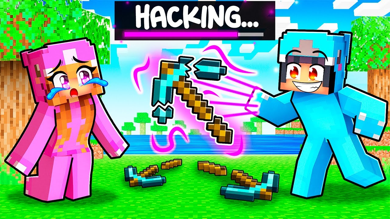 Playing As A Friendly HACKER in Minecraft!