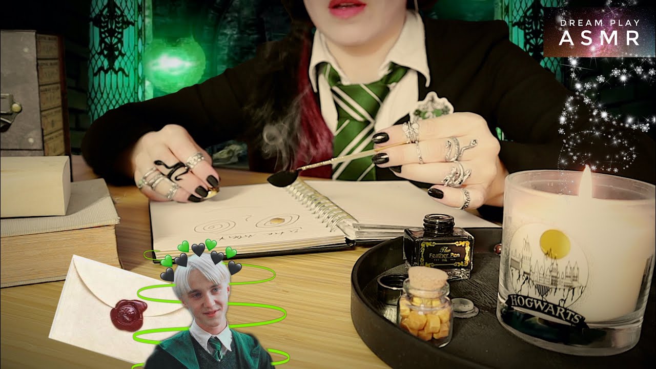 ★ASMR★ Prokrastinieren am magischen Schreibtisch mit dem Slytherin Girl | Dream Play ASMR