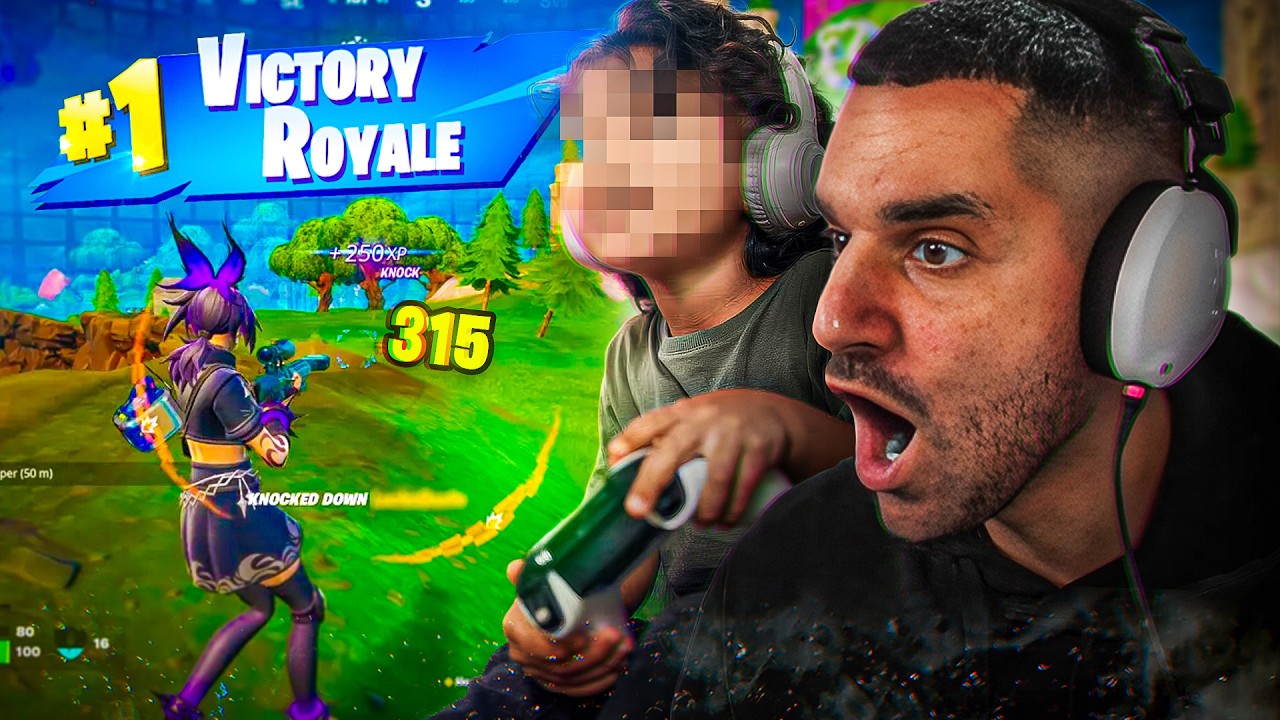 MON FILS DE 3 ANS M'A CHOQUÉ SUR FORTNITE...😂