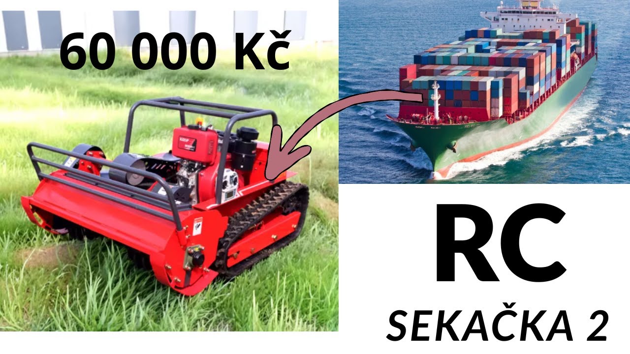 Mulčovací tank - sekačka objednaná přímo z Číny