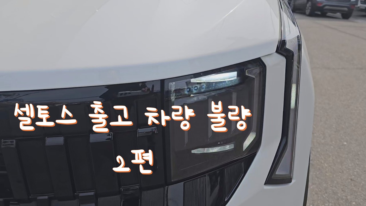 셀토스 출고 차량불량 2편