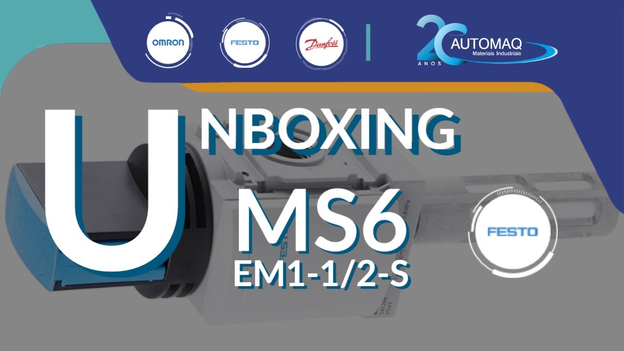 Unboxing Válvula de abertura e fechamento MS6 - Festo