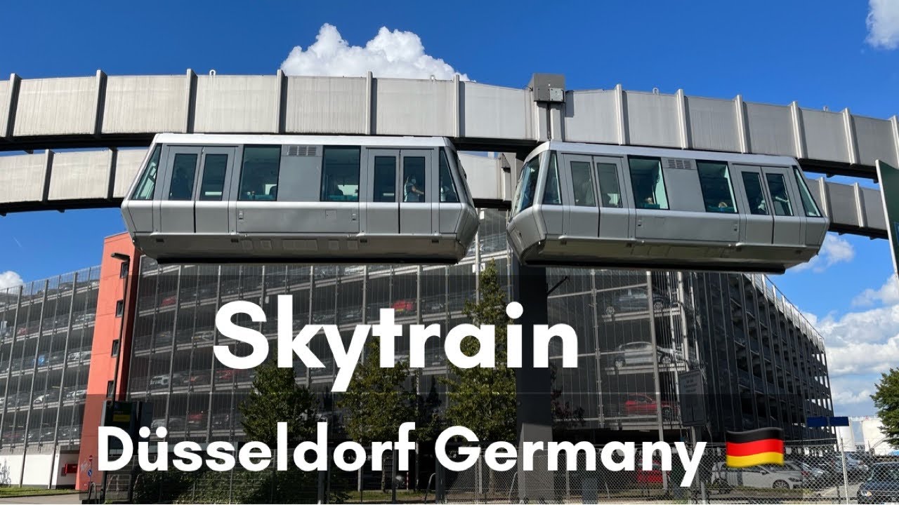 Skytrain D&uuml;sseldorf airports-🇩🇪 Germany , H -Bahn D&uuml;sseldorf Flugh&auml;fen