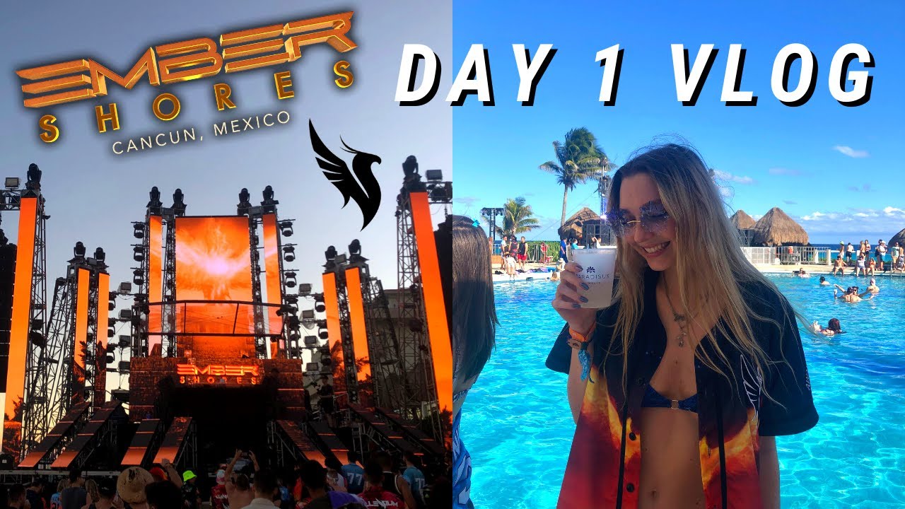 we went to illenium's cancun festival 🌊 EMBER SHORES DAY 1 VLOG