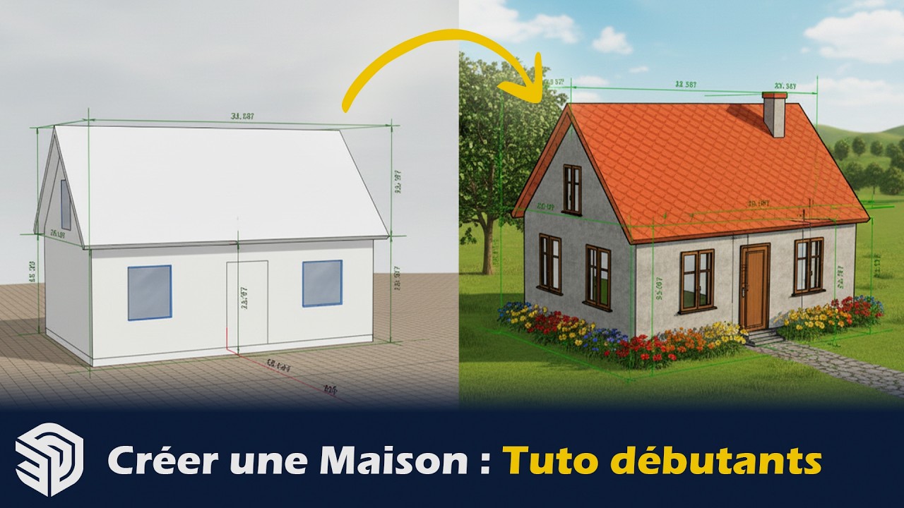 Dessiner Maison sur SketchUp FREE : Tuto pour Débutants + Erreurs à Éviter