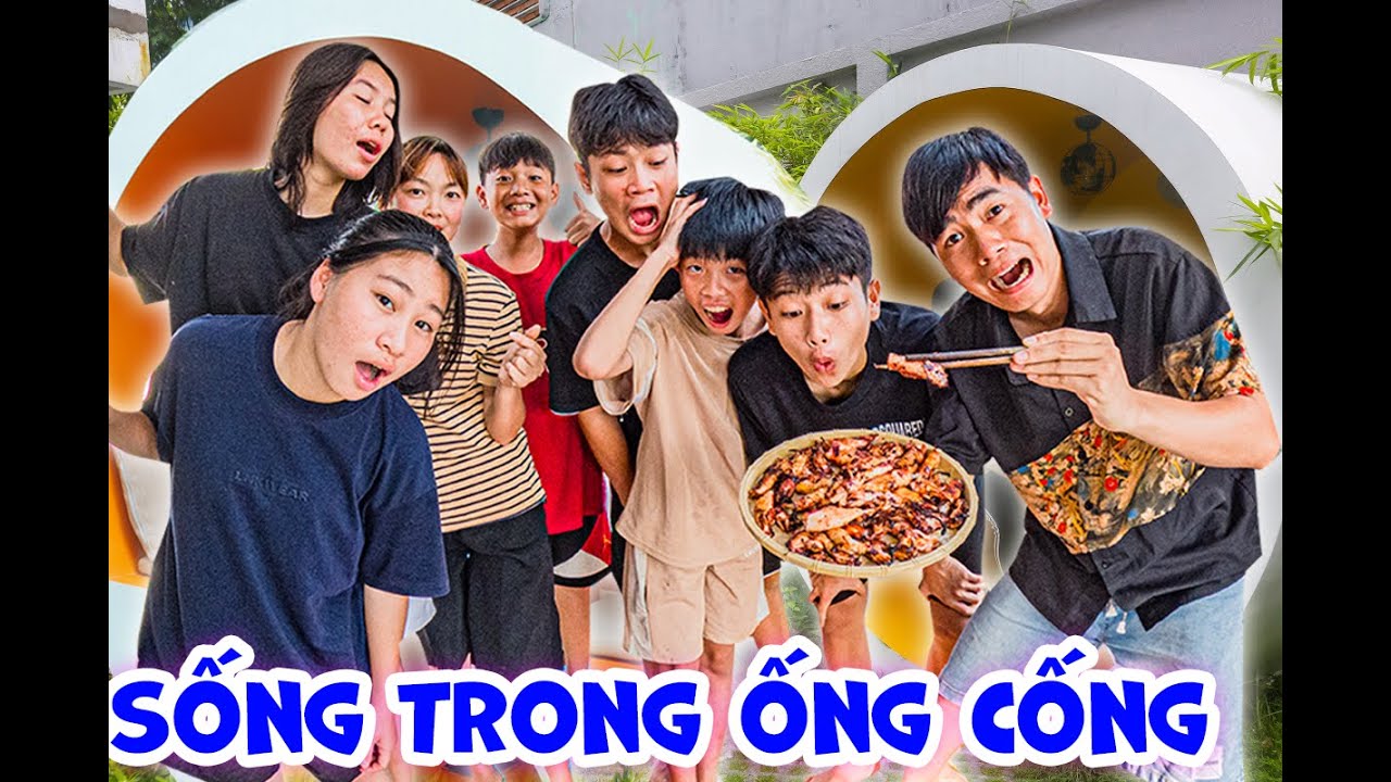 Thái Chuối Thử Thách Cắm Trại Trong Ống Cống