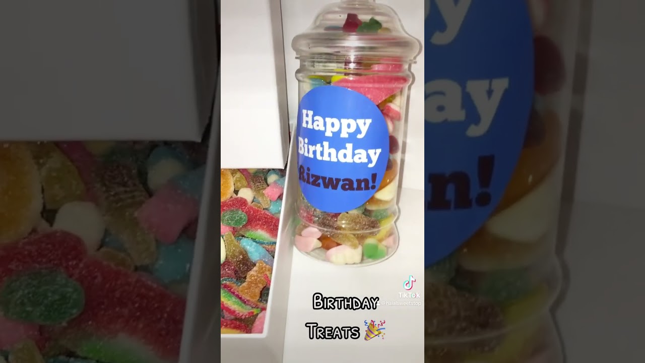 Halal Personalised Birthday Gift at Halal Sweet Stop 🎂 | Sweet jars, sweet gift boxes and more&hellip;