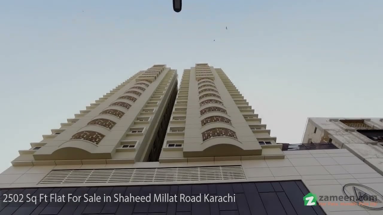 278 SQYD FLAT FOR SALE IN SHAHEED MILLAT ROAD KARACHI