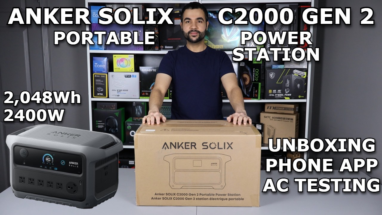 Anker SOLIX C2000 Gen 2 Portable Power Station | Unboxing, Phone App Setup, AC Testing | 4K (2026)