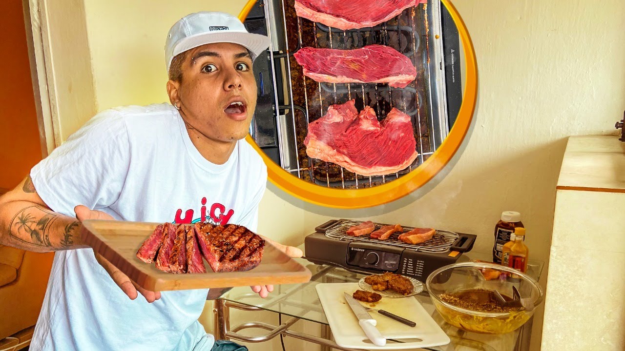 FIZEMOS UM CHURRASCO DENTRO DE CASA !