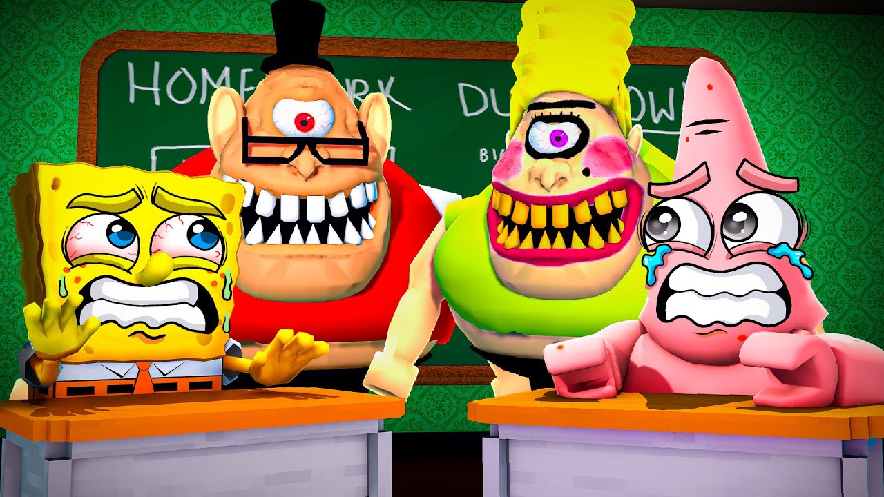 SpongeBob & Patrick Escape MR. STINKY'S DETENTION Obby!