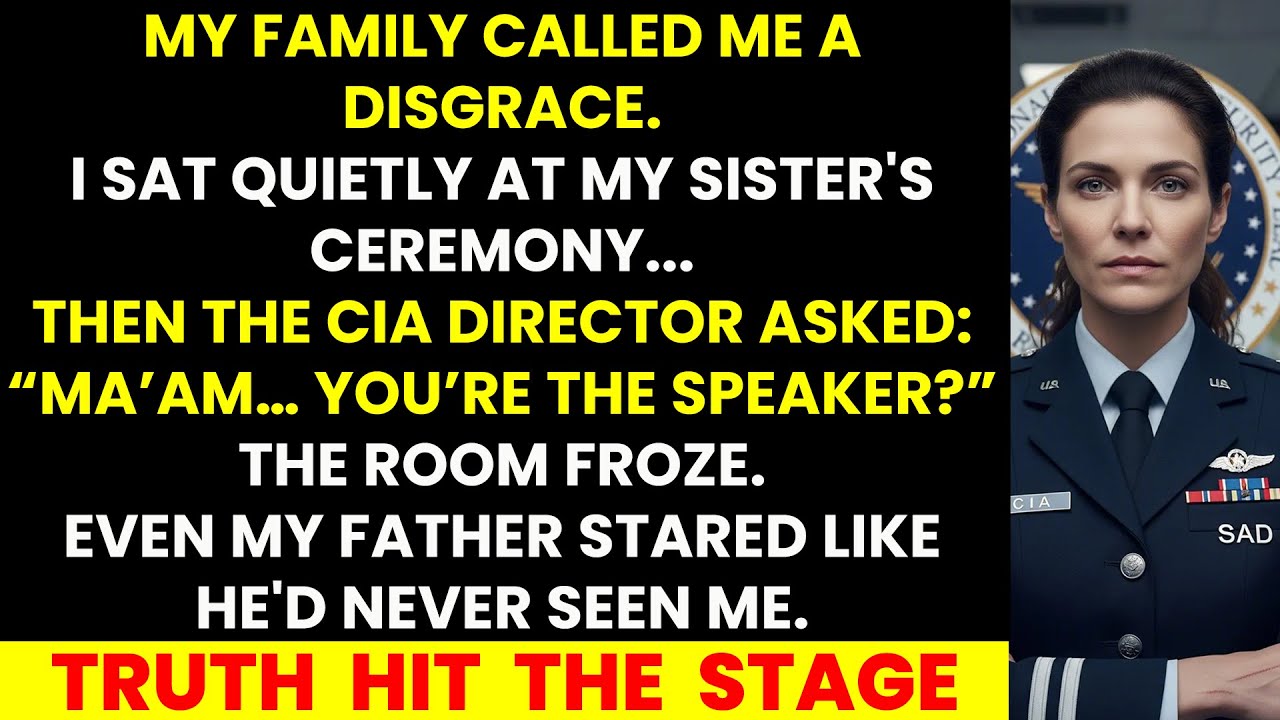 Family Said I Failed—Then the CIA Director Looked at Me and Said: 'Ma’am… You're the Speaker?'