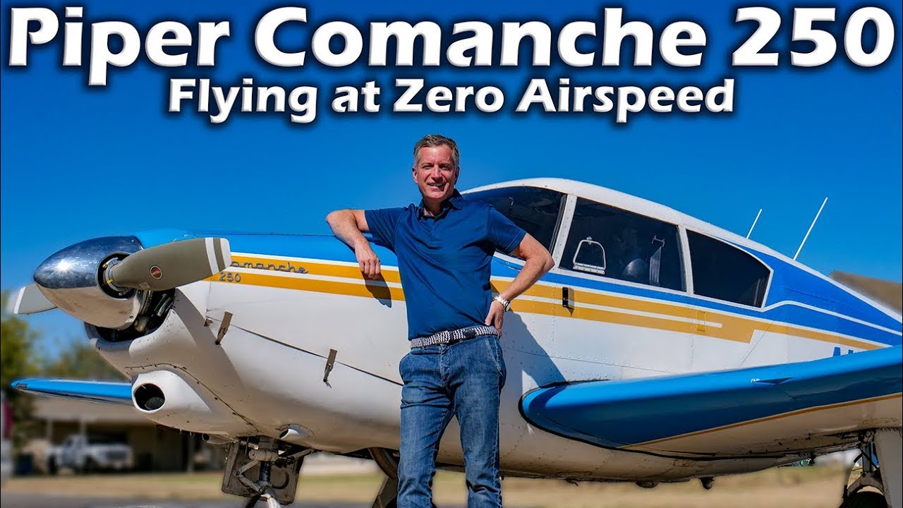 Piper Comanche 250 — полет на нулевой скорости