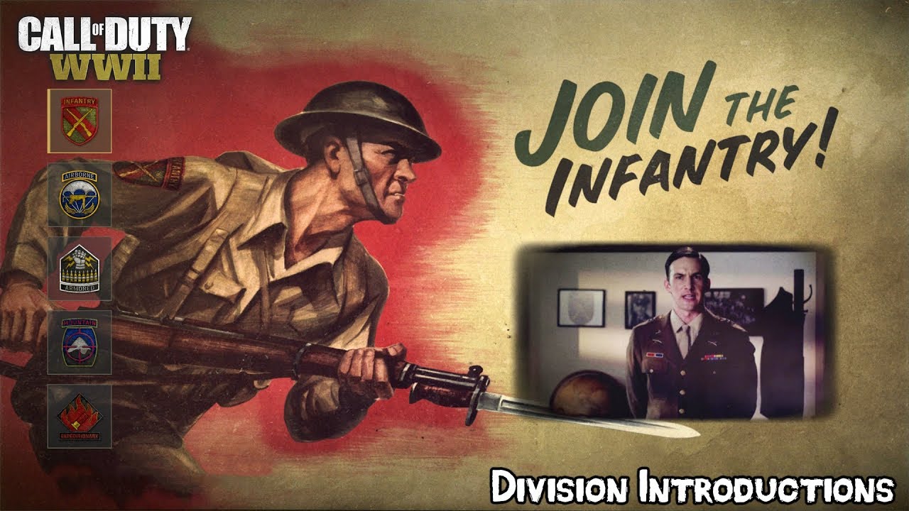 Call Of Duty: WW2 - Division Introductions (Infantry, Airborne, Armored, Mountain & Expeditionary)