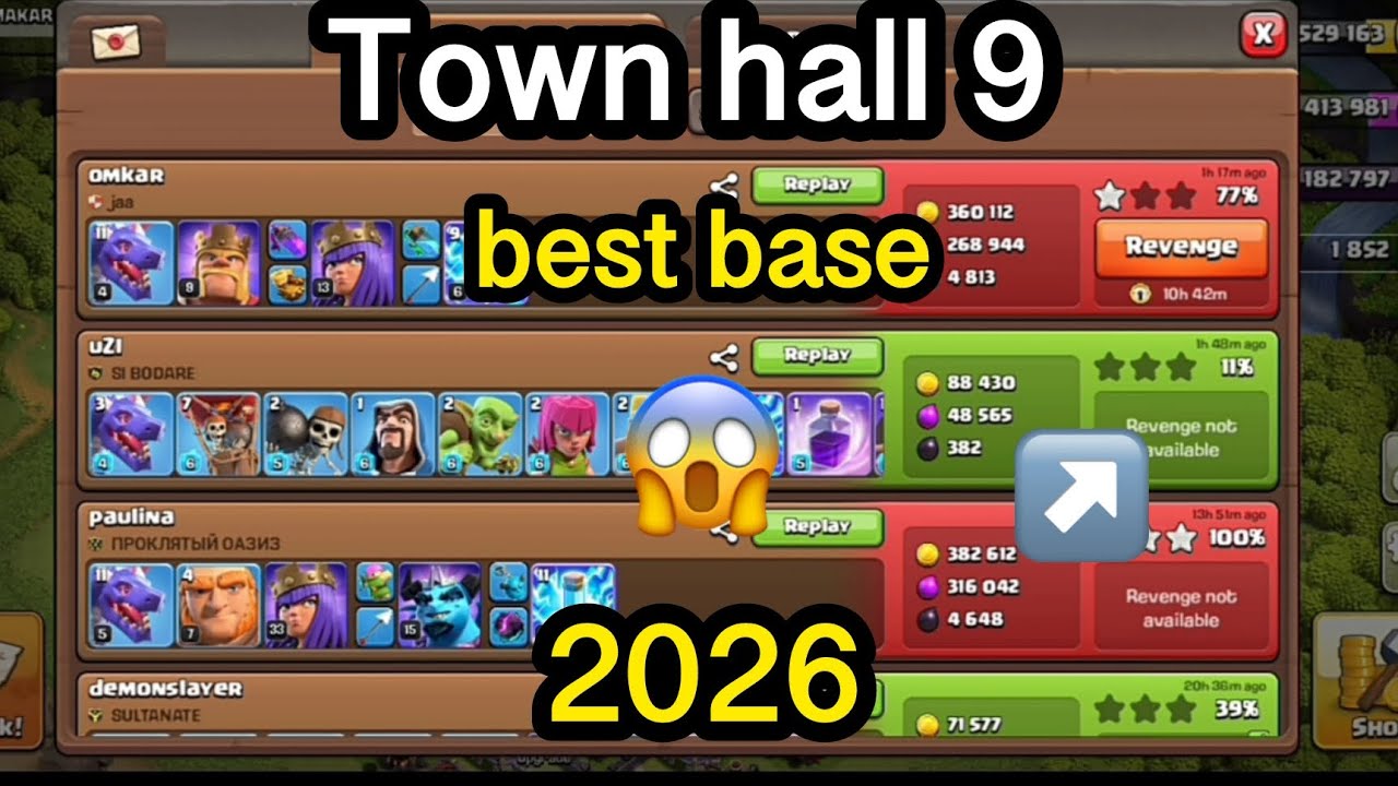 TH9 Base  layout | clashofclans 2026 best base