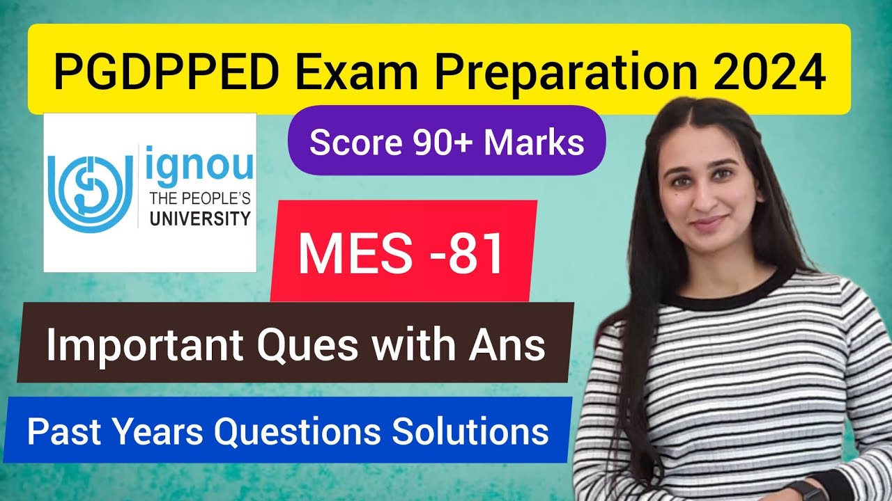 PGDPPED MES 81 Imp Que with Ans Level Up Learning Simran Gumber