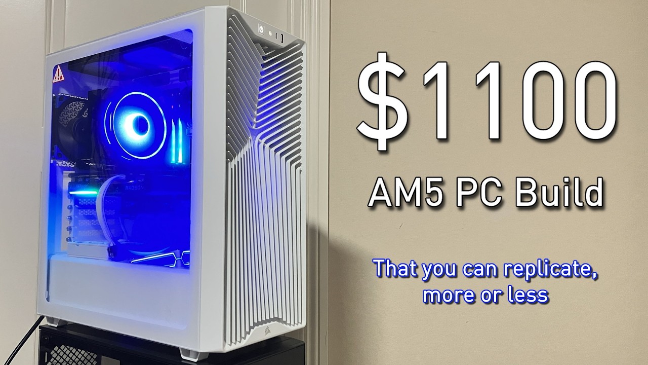 $1100 AM5 Gaming PC Build Guide (1080p/1440p Ready) | Ryzen 5 7500X3D & RX 9060 XT 16GB + Benchmarks
