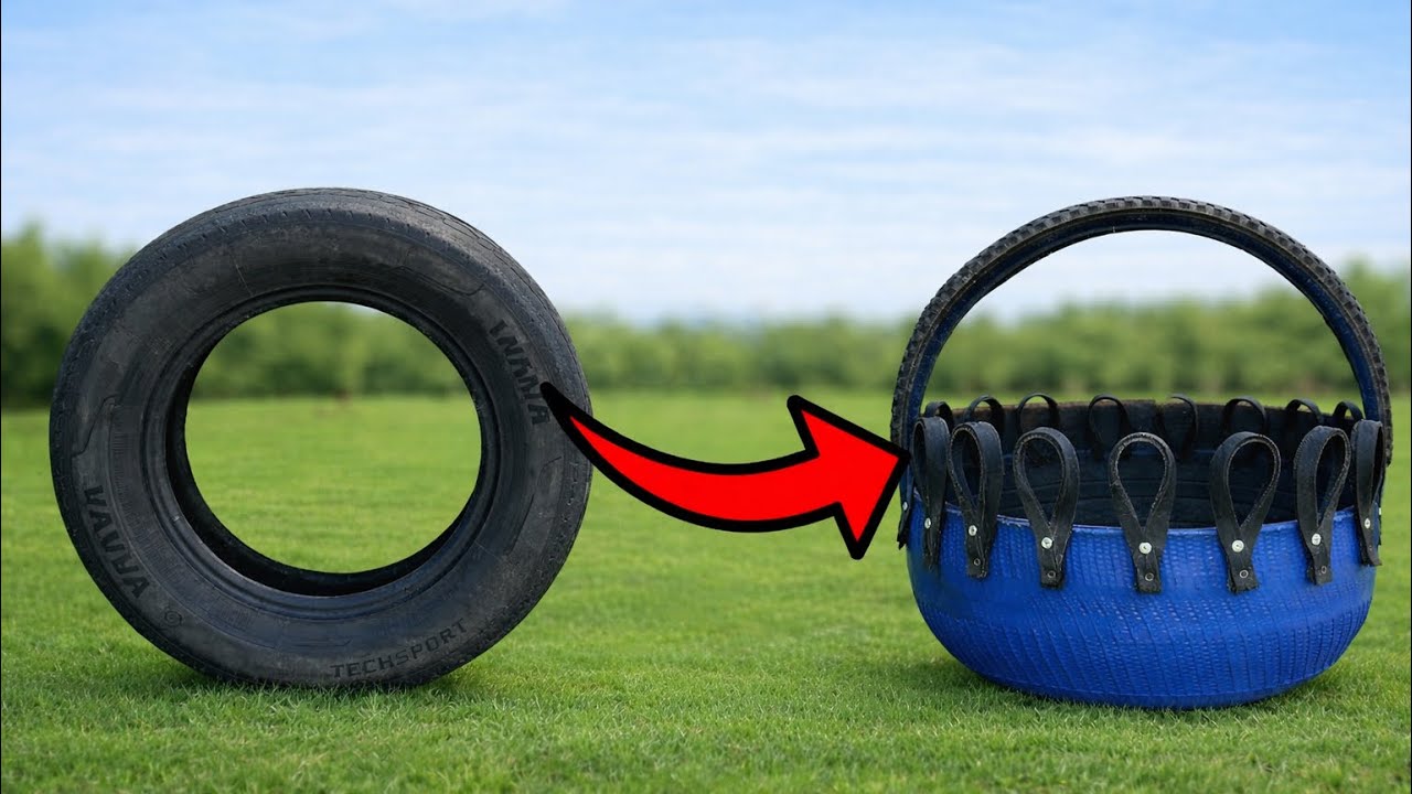 Never Throw Away Old Car Tires!!!  A Brilliant Idea Using Old Tire