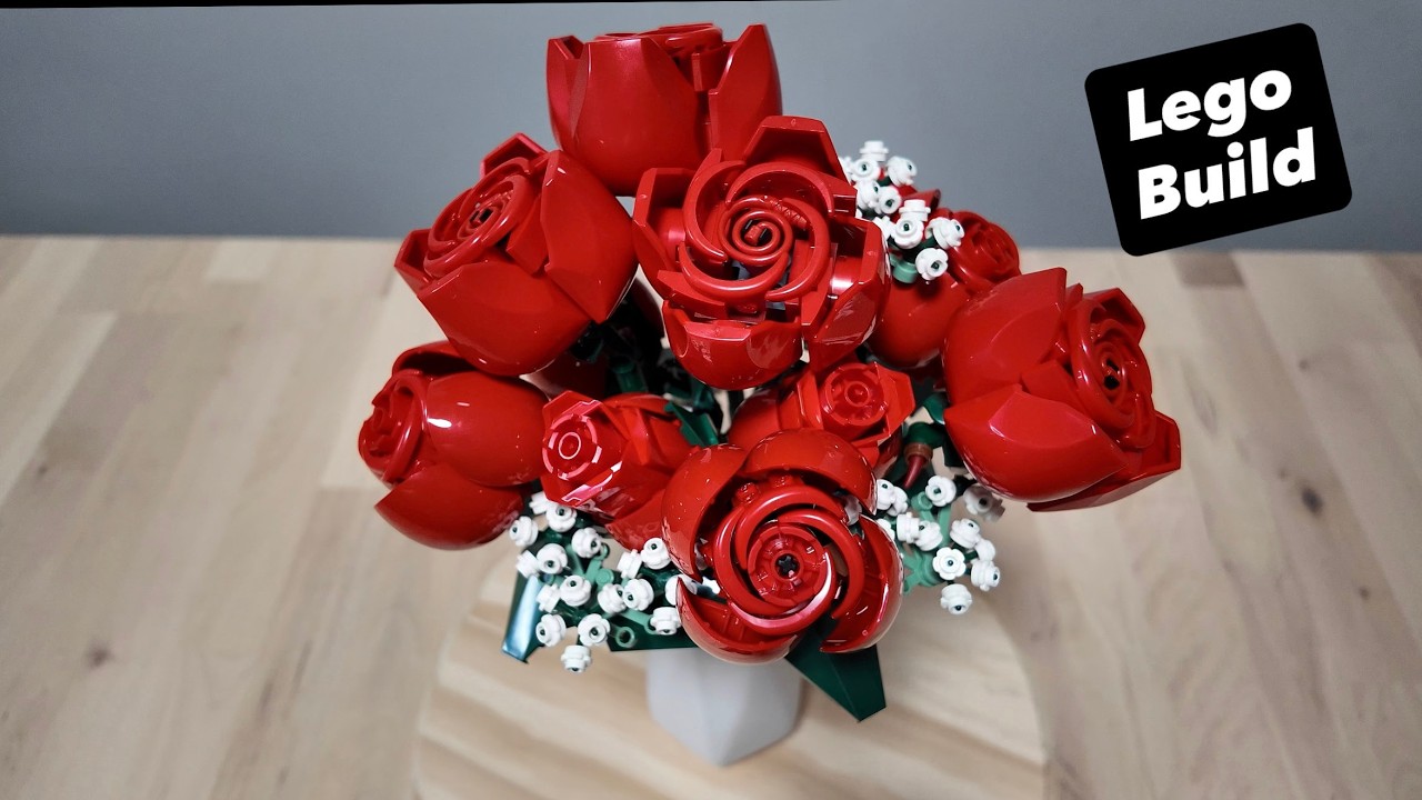 Unique Gift - Bouquet of Roses | Lego Botanicals 10328