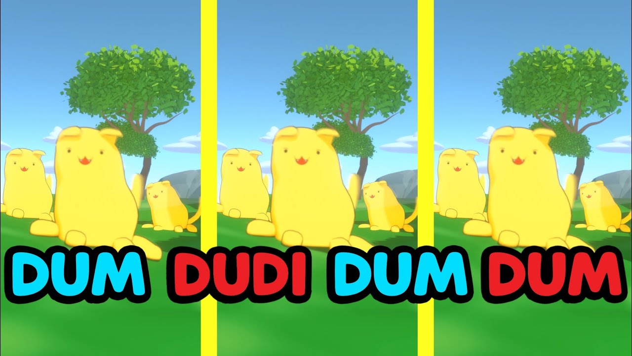 🍼👶Dudi Dudi Dam Dam| Dudidam Blobs dance #dudidudidam | Colorful Loop