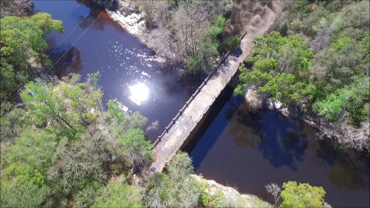 Spook Bridge in Quitman Ga  view from 250 ft  by Phantom 3 pro