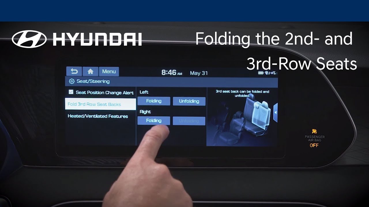 How to Fold the 2nd and 3rd-Row Seats | Hyundai
