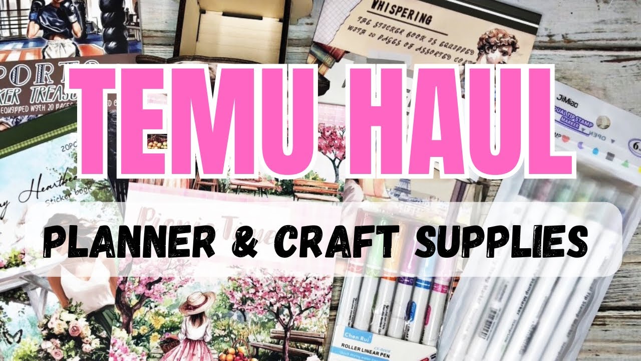 It’s a Temu Haul - Sticker Book Flip Through & More