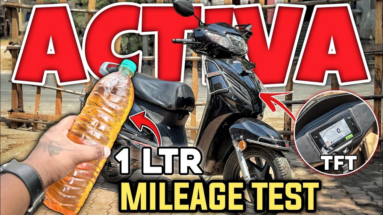 activa mileage test || 2025 activa 110cc mileage test || activa 1 litre mileage test