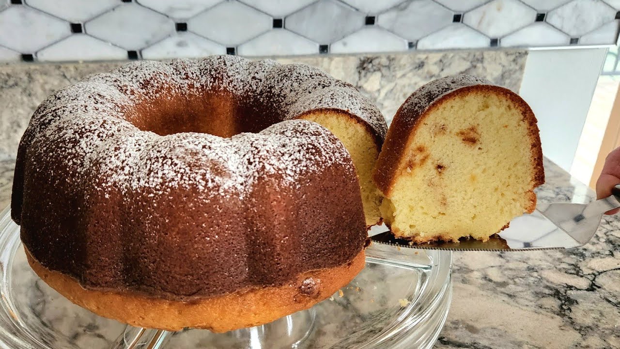 Sour Cream Almond Pound Cake