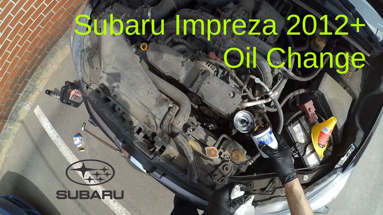 Subaru Impreza 2012+ Oil Change