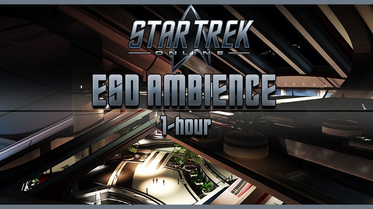 Earth Spacedock (ESD) Main Concourse Ambience | Star Trek Online | Ambient Game Sounds | 1-Hour