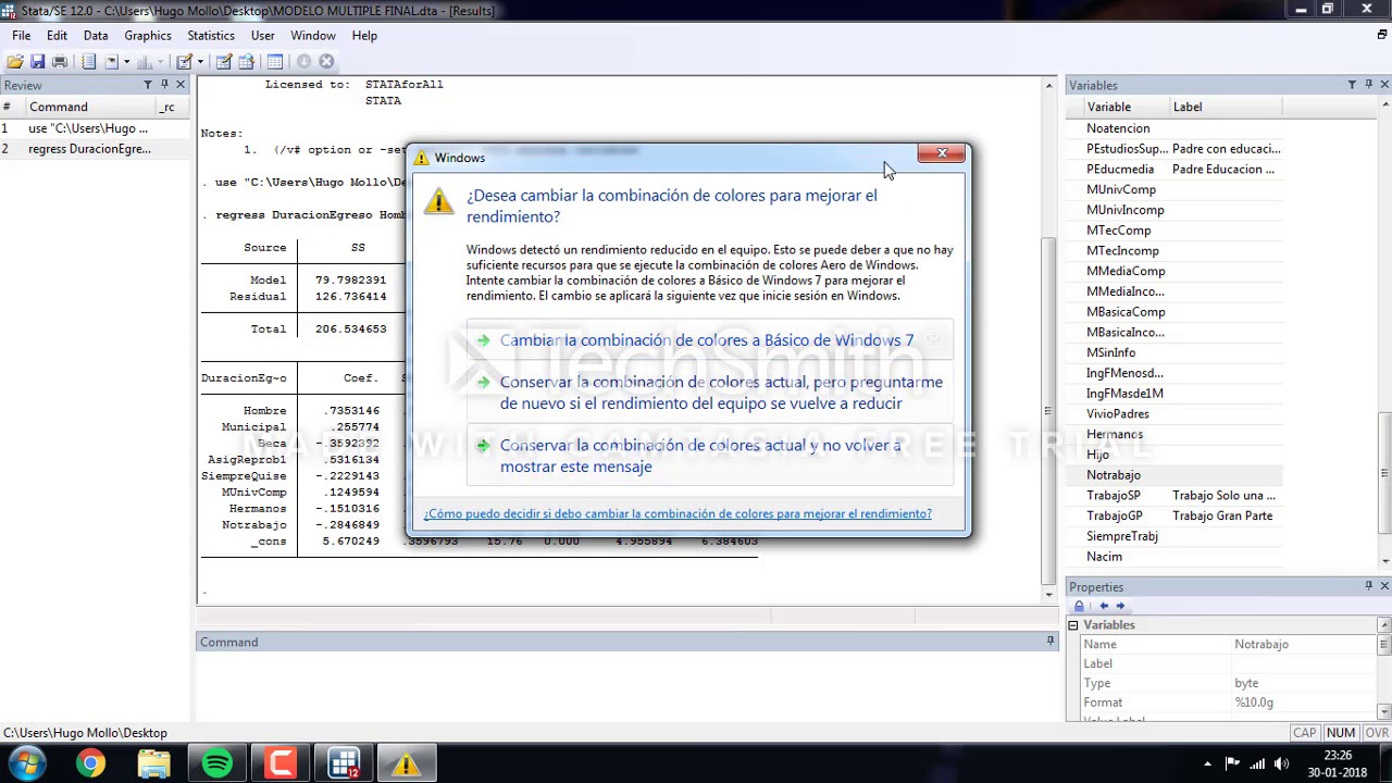 Modelo Regresion Multiple STATA