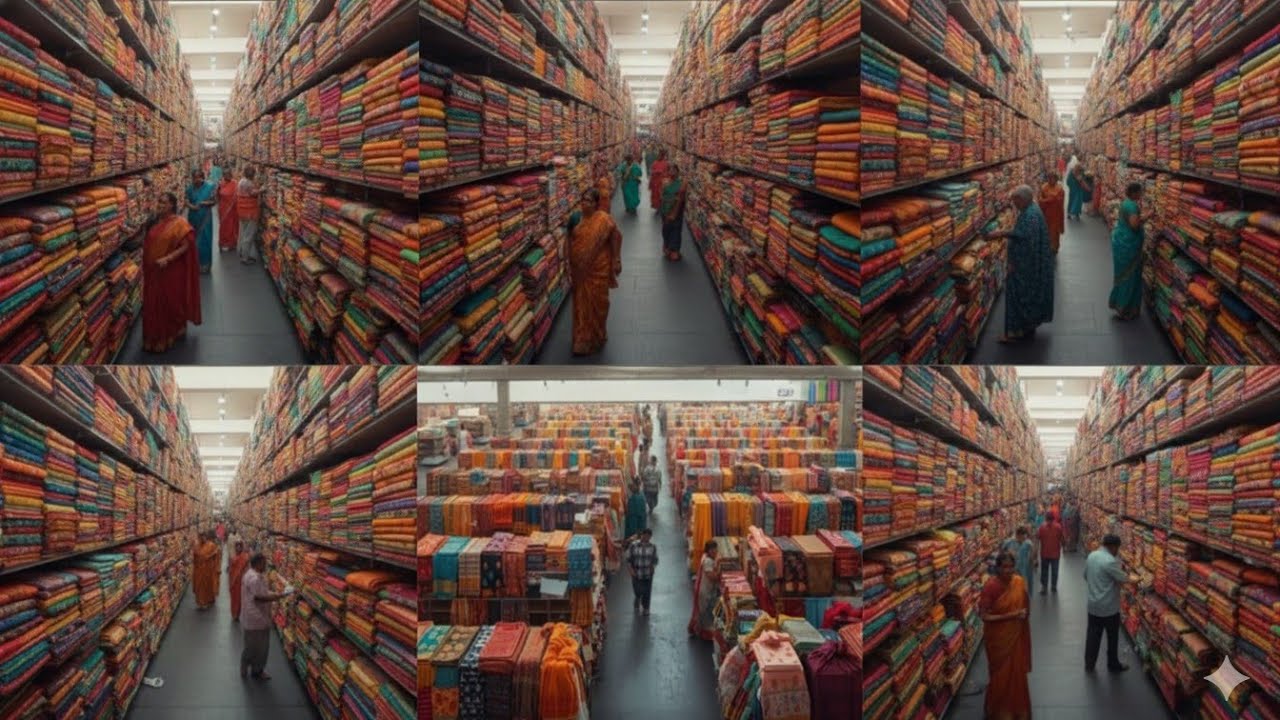 మీ దగ్గర ₹1000 చీర, మా ఫ్యాక్టరీలో ₹250 మాత్రమే || Saree Business In Telugu || Wholesale Market