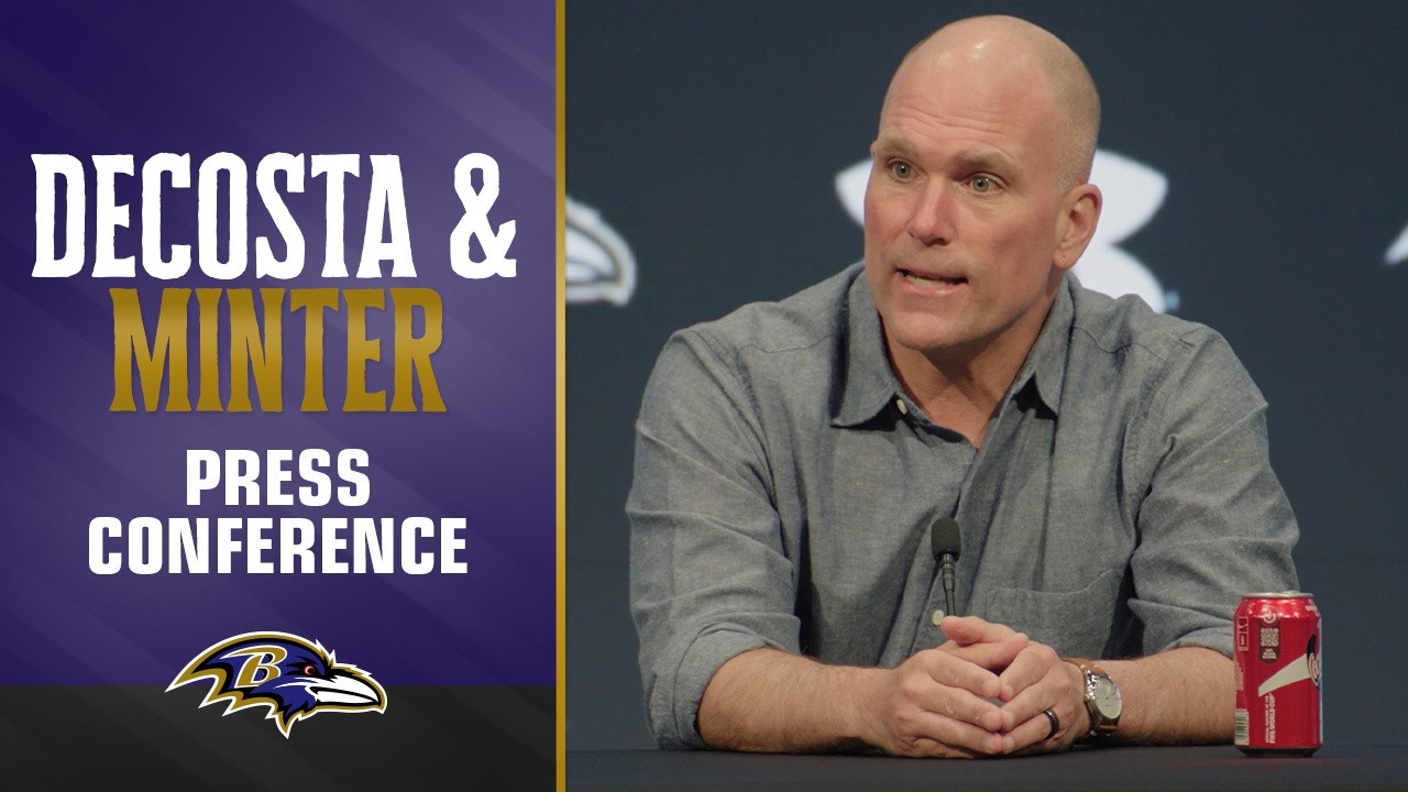 Eric DeCosta and Jesse Minter Media Availability | Baltimore Ravens