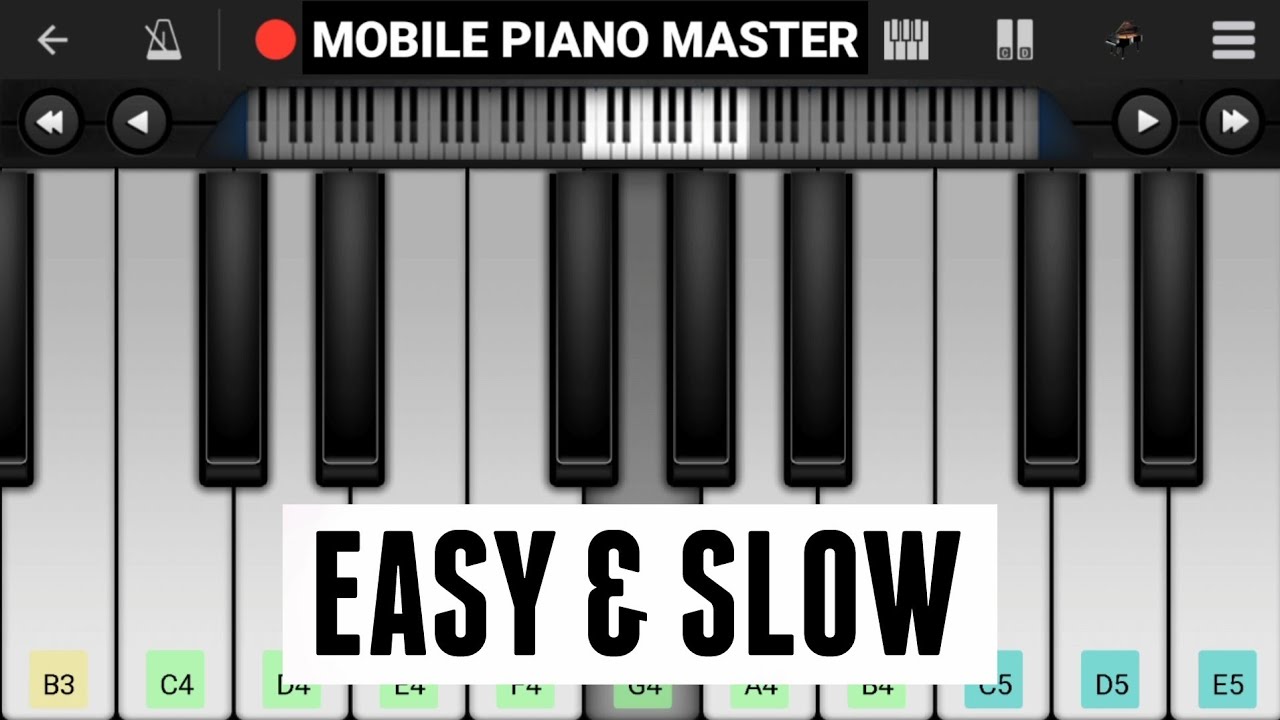 Meri Mehbooba(Full Song-Slow &Easy)Piano|Piano Keyboard|Piano Lessons|Piano Music|learn piano Online