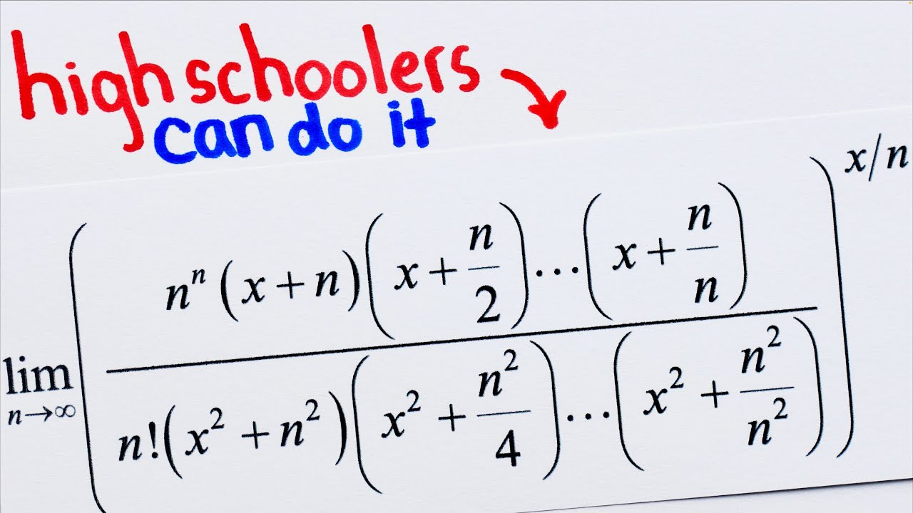 Insane Limit Problem from India&rsquo;s Hardest Exam