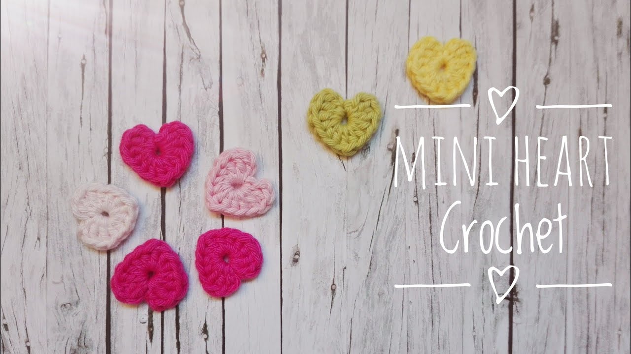 Mini Heart Crochet, Mini Herz Häkeln