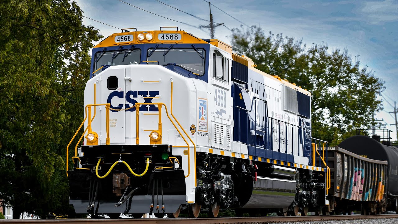 Operation Lifesaver 50th Anniversary CSX 4568 with a Horn Salute